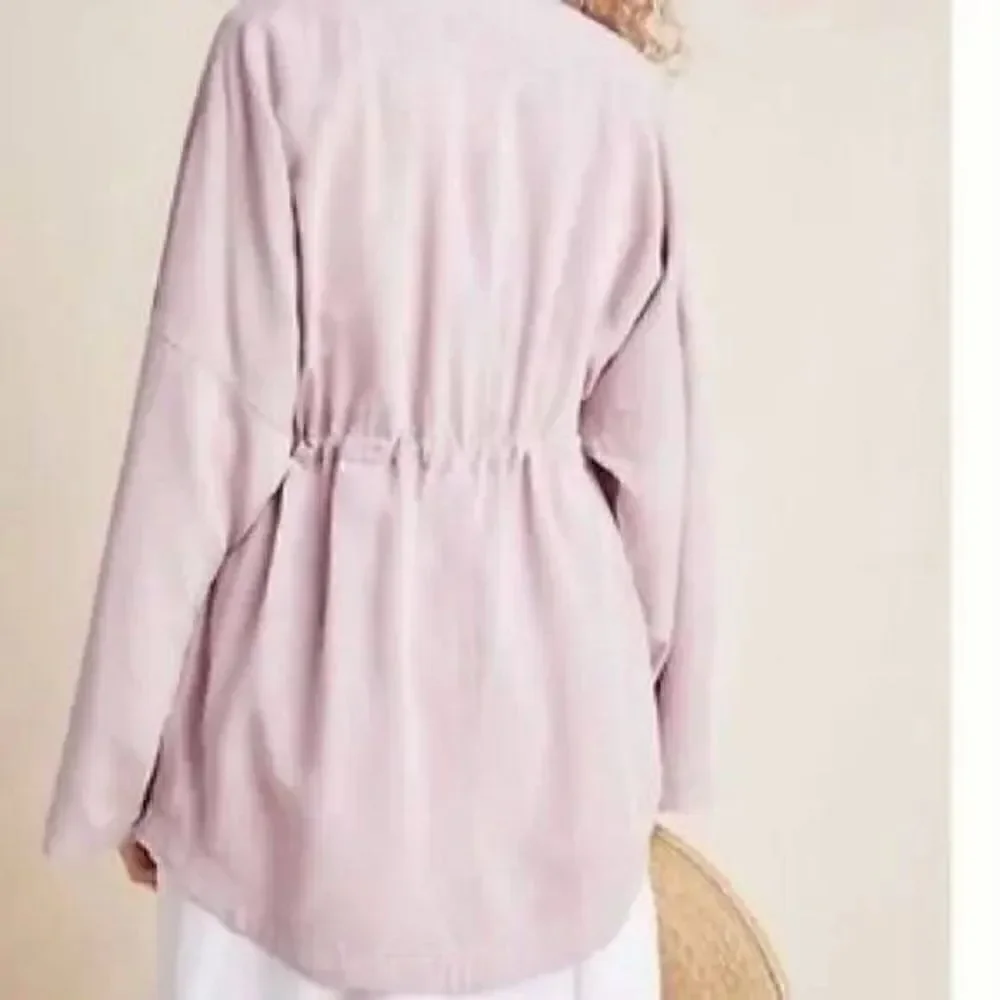 Anthropologie Danuta Cupro Jacket Oversized Lilac Size M/L